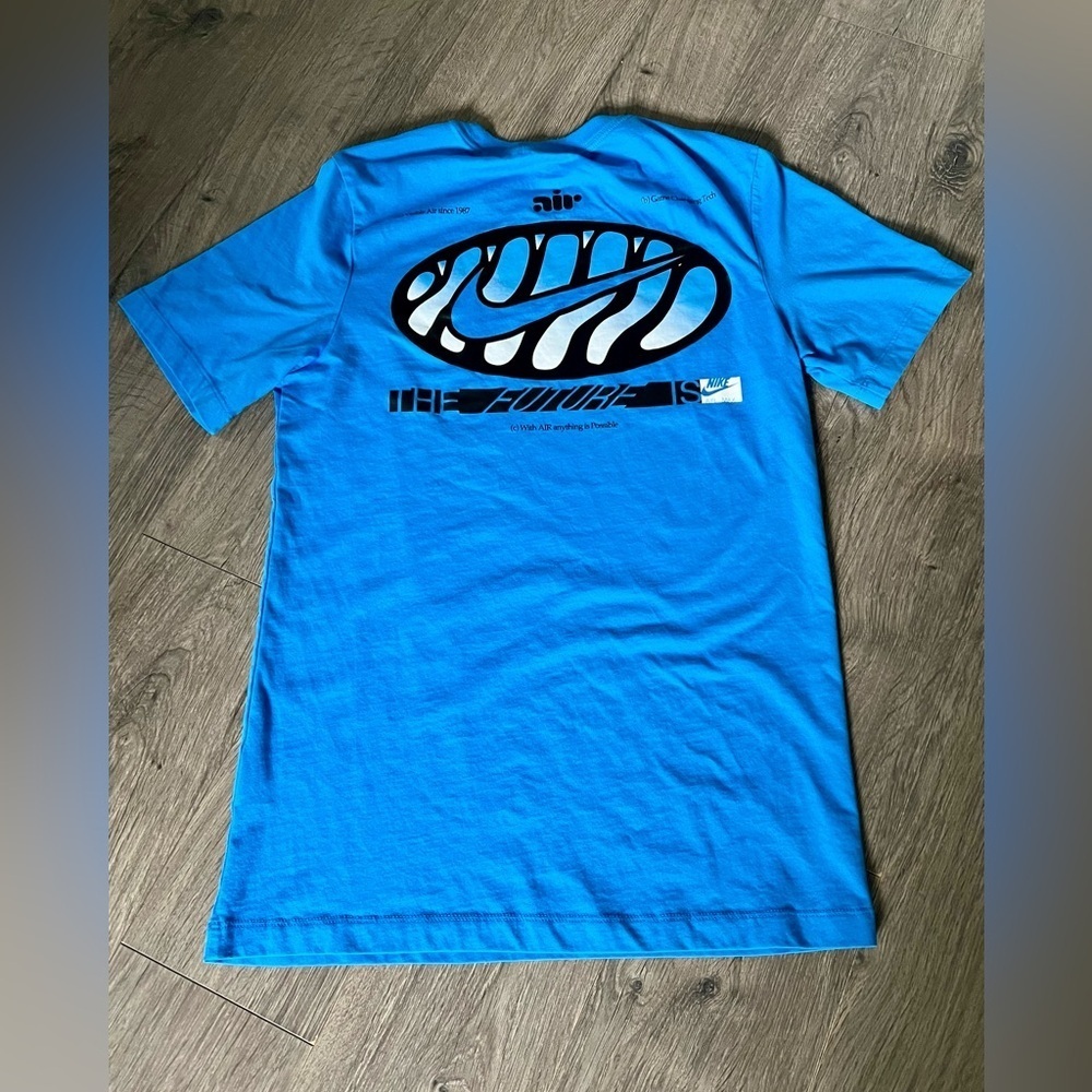Nike Air Max “The Future is Air” Graphic Tee Blue Small EUC​​